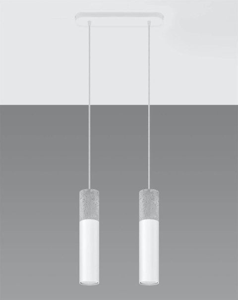Lampa wisząca BORGIO 2 biały Lampa wisząca BORGIO 2 biały