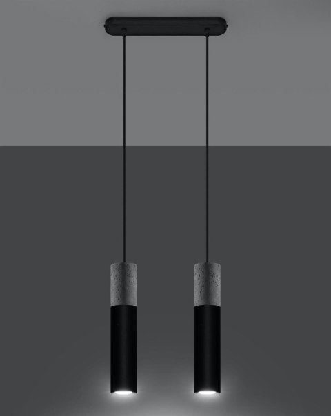 Lampa wisząca BORGIO 2 czarny Lampa wisząca BORGIO 2 czarny