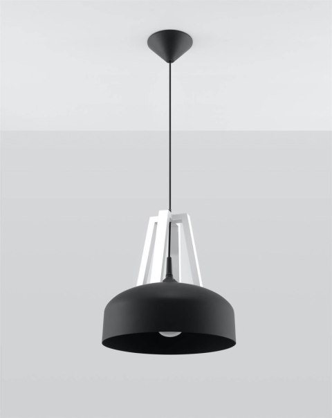 Lampa wisząca CASCO czarna/biała Lampa wisząca CASCO czarna/biała