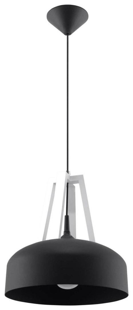 Lampa wisząca CASCO czarna/biała Lampa wisząca CASCO czarna/biała