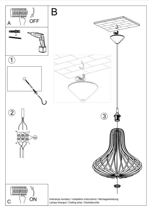 Lampa wisząca ELZA Lampa wisząca ELZA