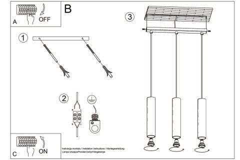 Lampa wisząca LINO 3L Lampa wisząca LINO 3L