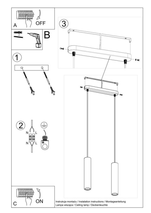 Lampa wisząca LUVO 2 Lampa wisząca LUVO 2
