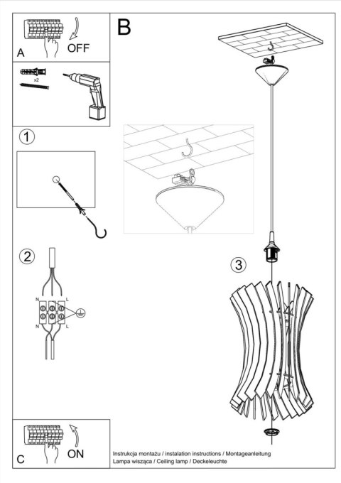 Lampa wisząca ORIANA Lampa wisząca ORIANA