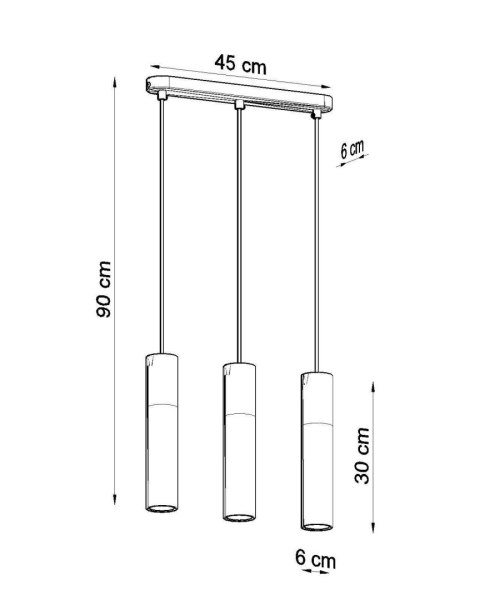 Lampa wisząca PABLO 3L biała Lampa wisząca PABLO 3L biała