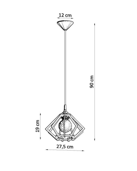 Lampa wisząca POMPELMO naturalne drewno Lampa wisząca POMPELMO naturalne drewno