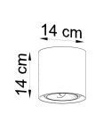 Plafon CULLO 140 beton