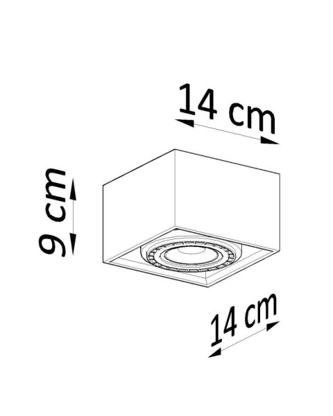 Plafon QUATRO 1 beton Plafon QUATRO 1 beton