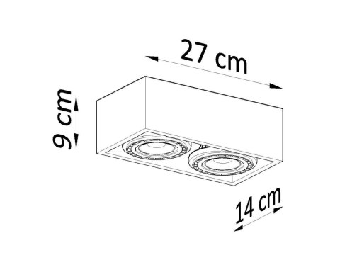 Plafon QUATRO 2 beton Plafon QUATRO 2 beton