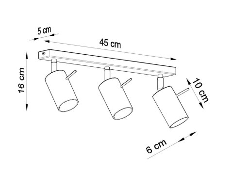 Plafon RING 3L biały Plafon RING 3L biały