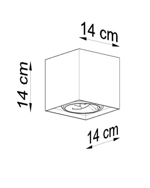 Plafon VALDE 140 beton Plafon VALDE 140 beton