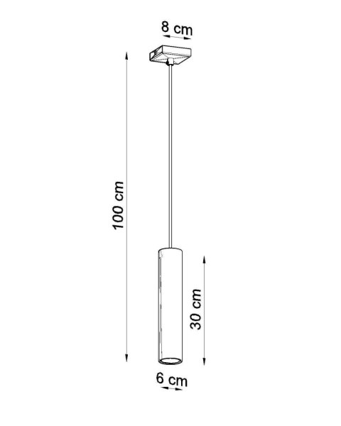 Lampa wisząca LAGOS 1 czarny Lampa wisząca LAGOS 1 czarny