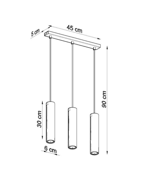 Lampa wisząca LAGOS 3L biały Lampa wisząca LAGOS 3L biały