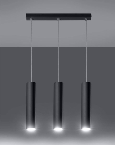 Lampa wisząca LAGOS 3L czarny Lampa wisząca LAGOS 3L czarny