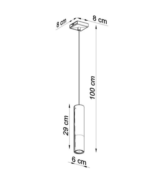 Lampa wisząca LOOPEZ 1 czarny/chrom Lampa wisząca LOOPEZ 1 czarny/chrom