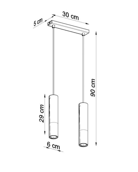 Lampa wisząca LOOPEZ 2 czarny/miedź Lampa wisząca LOOPEZ 2 czarny/miedź