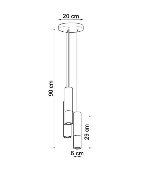 Lampa wisząca LOOPEZ 3P czarny/miedź Lampa wisząca LOOPEZ 3P czarny/miedź