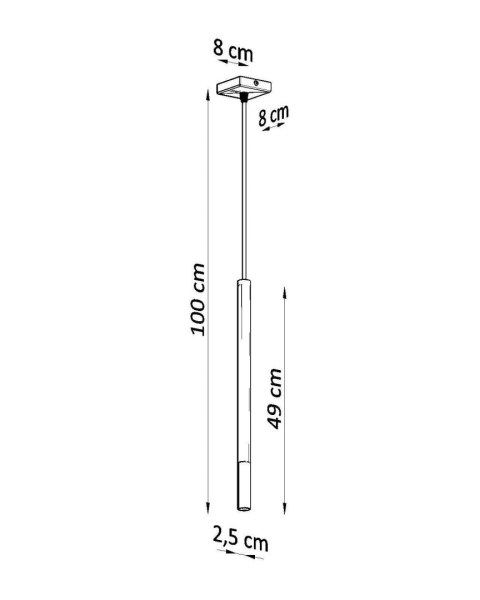 Lampa wisząca MOZAICA 1 czarny/miedź Lampa wisząca MOZAICA 1 czarny/miedź
