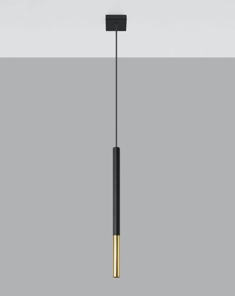 Lampa wisząca MOZAICA 1 czarny/złoto Lampa wisząca MOZAICA 1 czarny/złoto