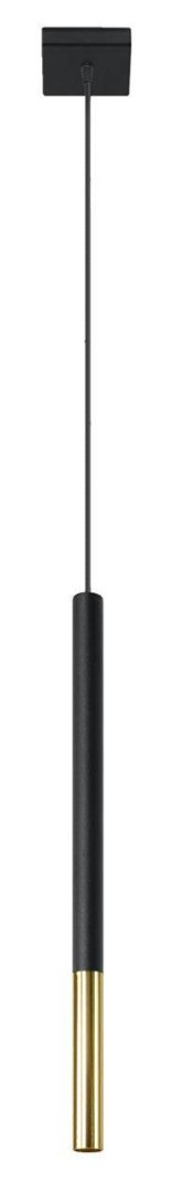 Lampa wisząca MOZAICA 1 czarny/złoto Lampa wisząca MOZAICA 1 czarny/złoto