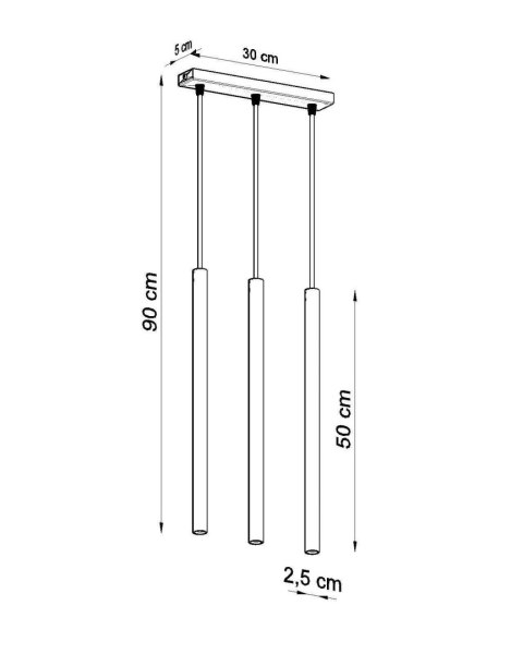 Lampa wisząca PASTELO 3 biała Lampa wisząca PASTELO 3 biała