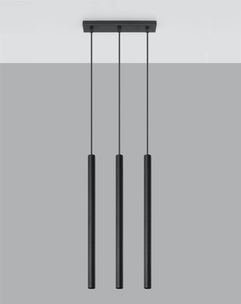 Lampa wisząca PASTELO 3 czarna Lampa wisząca PASTELO 3 czarna