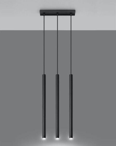 Lampa wisząca PASTELO 3 czarna Lampa wisząca PASTELO 3 czarna