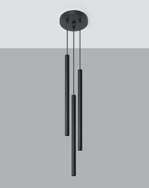 Lampa wisząca PASTELO 3P czarna Lampa wisząca PASTELO 3P czarna
