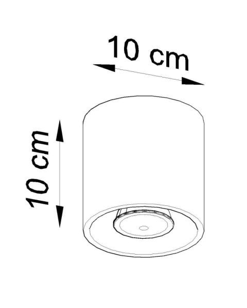 Plafon ORBIS 1 szary Plafon ORBIS 1 szary