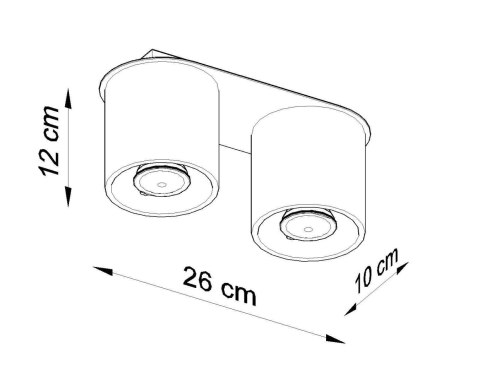 Plafon ORBIS 2 czarny Plafon ORBIS 2 czarny