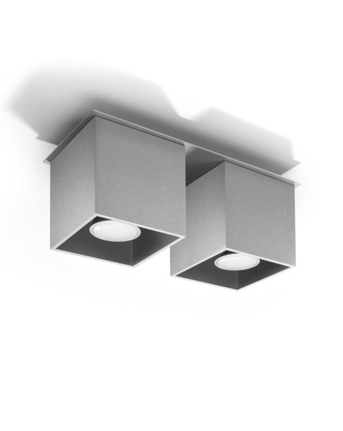 Plafon QUAD 2 szary Plafon QUAD 2 szary