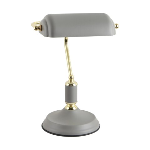 A2048-GR ROMA LAMPA BIURKOWA SZARO-ZŁOTA/GREY-GOLD A2048-GR ROMA LAMPA BIURKOWA SZARO-ZŁOTA/GREY-GOLD