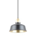 A8063-BK MENSA LAMPA WISZĄCA CZARNY MAT+ZŁOTO/MATT BLACK+GOLD