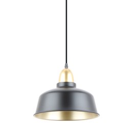 A8063-BK MENSA LAMPA WISZĄCA CZARNY MAT+ZŁOTO/MATT BLACK+GOLD
