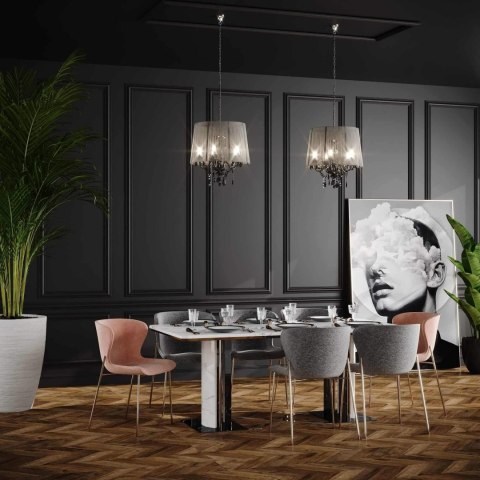 Lampa wisząca Mona 5xE14 czarna LP-5005/5P czarna Lampa wisząca Mona 5xE14 czarna LP-5005/5P czarna