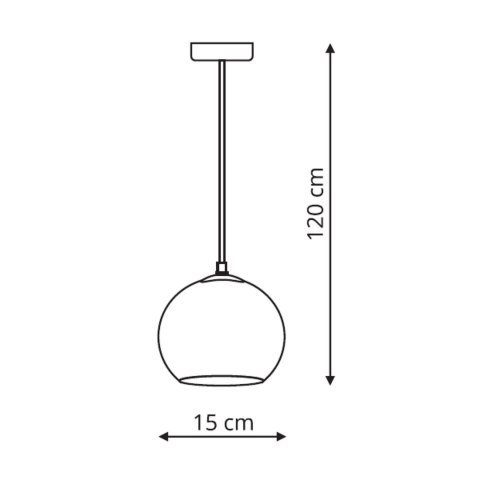 Lampa wisząca RAME 1xE14 miedziana LP-2014/1P mała Lampa wisząca RAME 1xE14 miedziana LP-2014/1P mała