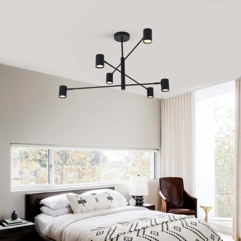 Lampa wisząca Snow 6xGU10 czarna LP-731/6P BK Lampa wisząca Snow 6xGU10 czarna LP-731/6P BK