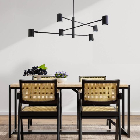Lampa wisząca Snow 6xGU10 czarna LP-731/6P BK Lampa wisząca Snow 6xGU10 czarna LP-731/6P BK
