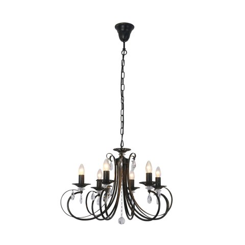 RLD94217-6B NOVIA LAMPA WISZĄCA CZARNA/BLACK RLD94217-6B NOVIA LAMPA WISZĄCA CZARNA/BLACK