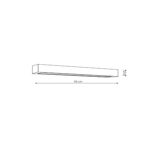 Kinkiet Ibros duży 3000K 1xLED czarny IP44 GS-LWA-12W 3000K BK Kinkiet Ibros duży 3000K 1xLED czarny IP44 GS-LWA-12W 3000K BK