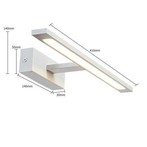 Kinkiet Isla średni 4000K 1xLED biały IP44 GS-LWB-12W WH Kinkiet Isla średni 4000K 1xLED biały IP44 GS-LWB-12W WH
