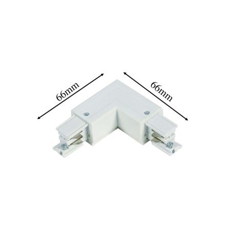 Łącznik L 3F lewy biały LP-552/3F L WH Łącznik L 3F lewy biały LP-552/3F L WH