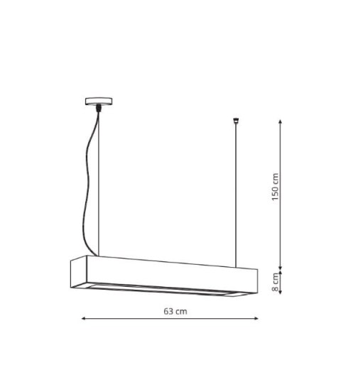 Lampa wisząca Ibros średnia 18W 4000K IP20 1xLED czarna LP-7001/1P 20 BK-63 18/4 Lampa wisząca Ibros średnia 18W 4000K IP20 1xLED czarna LP-7001/1P 20 BK-63 18/4