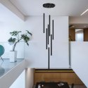 Lampa wisząca Lungo 7xG9 czarna LP-894/7P BK