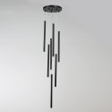 Lampa wisząca Lungo 7xG9 czarna LP-894/7P BK