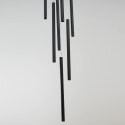 Lampa wisząca Lungo 7xG9 czarna LP-894/7P BK