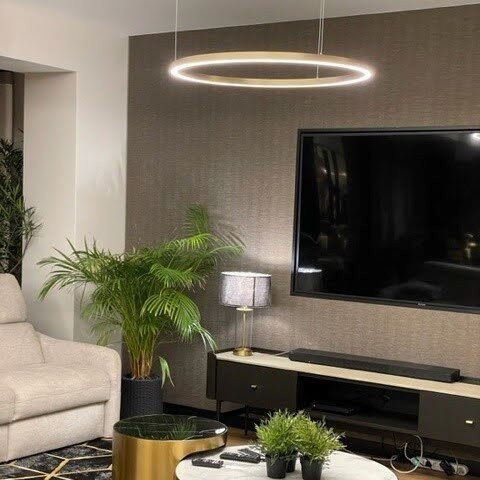 Lampa wisząca Midway XL shiny 1xLED złota LP-033/1P XL GD Shiny Lampa wisząca Midway XL shiny 1xLED złota LP-033/1P XL GD Shiny