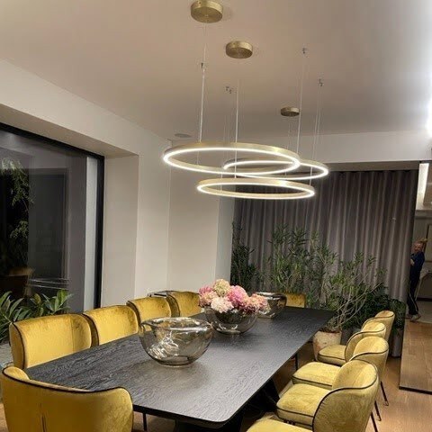 Lampa wisząca Midway duża 1xLED złota LP-033/1P L GD Lampa wisząca Midway duża 1xLED złota LP-033/1P L GD