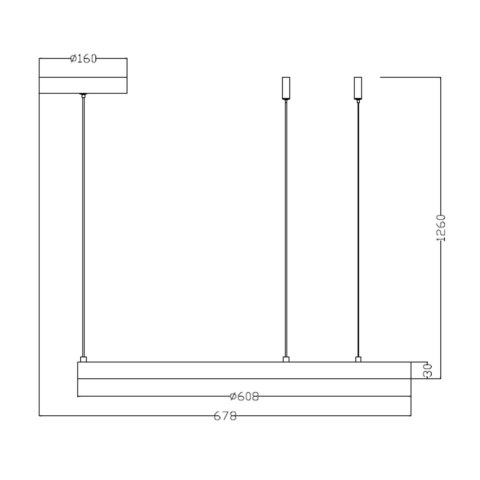 Lampa wisząca Midway mała 1xLED złota LP-033/1P S GD Lampa wisząca Midway mała 1xLED złota LP-033/1P S GD