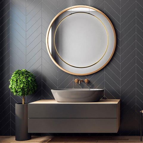 Lampa wisząca Mirror duża 1xLED złota LP-999/1P L GD Lampa wisząca Mirror duża 1xLED złota LP-999/1P L GD